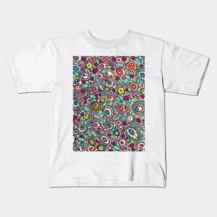 Gemstones, beads and polished glass pattern Kids T-Shirt